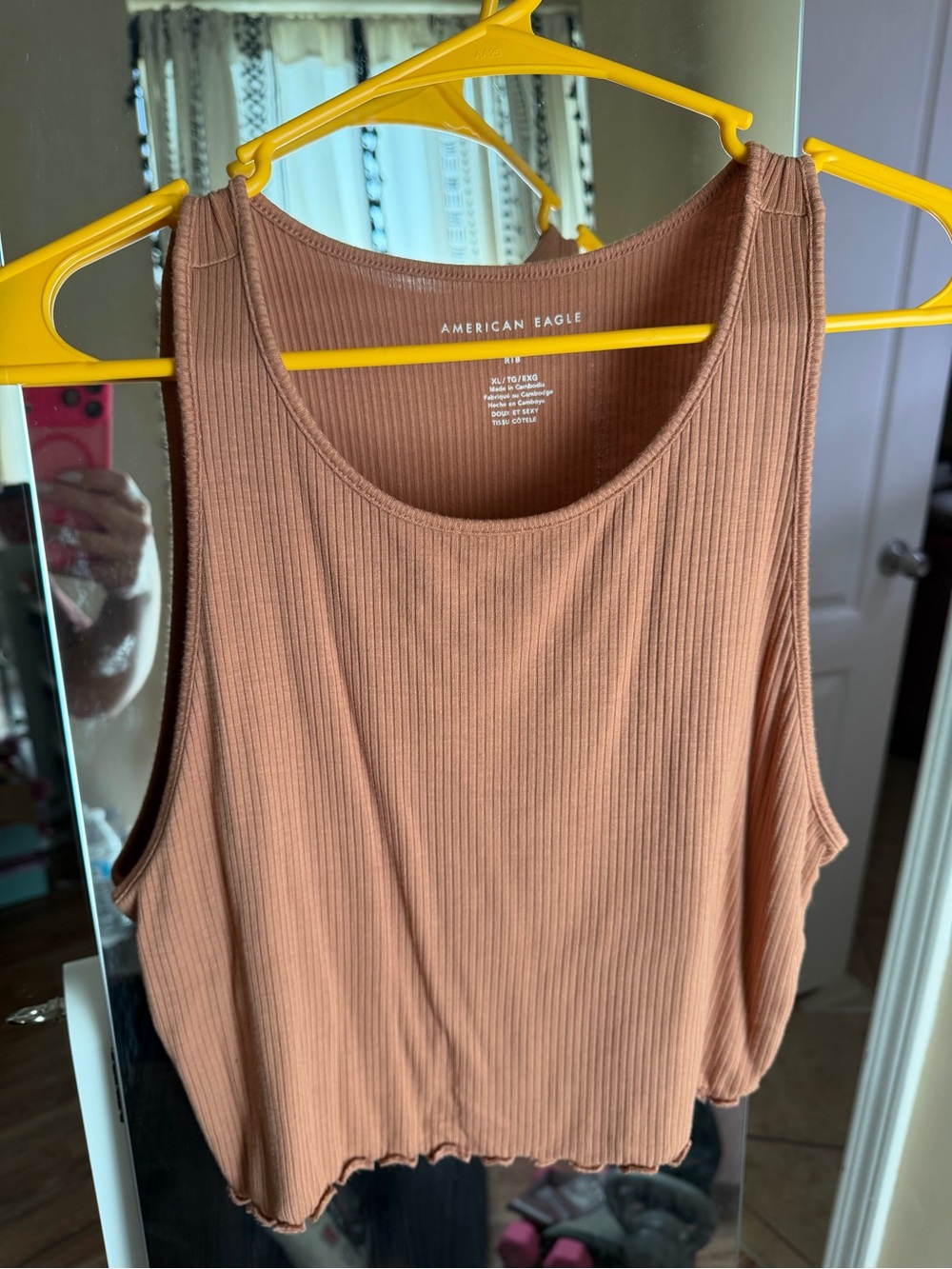 American Eagle Soft & Sexy Ribbed Cropped Tank